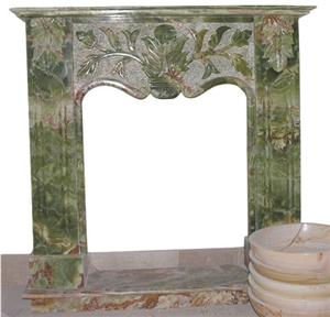 Dark Green Onyx Fireplaces