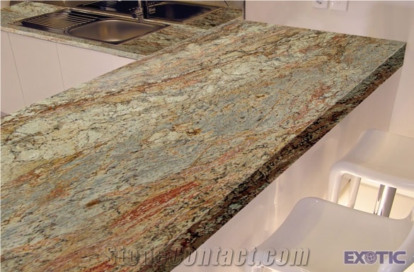 Mogno Bordeaux Granite Countertop