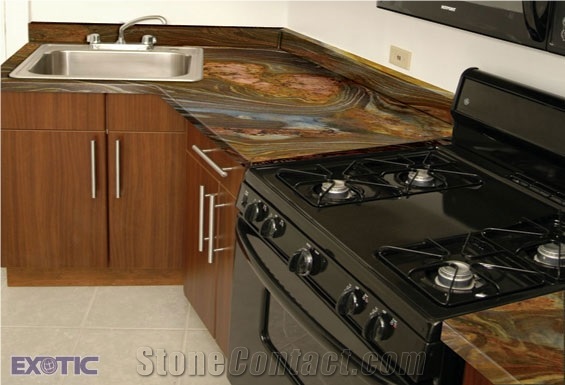 Snake Brown Granite Countertops