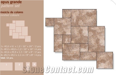 Travertine Opus Pattern Set