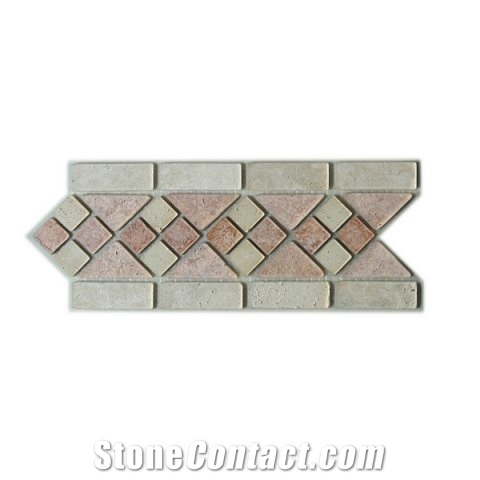 Classic - Rose Travertine Border