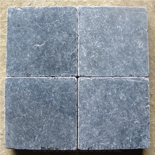 Tumbled Vietnam Blue Stone Slabs & Tiles, Viet Nam Grey Blue Stone
