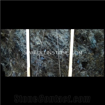 Labradorite Big Flower Granite Slabs, Labradorite River Blue Granite