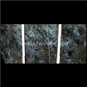 Labradorite Big Flower Granite Slabs, Labradorite River Blue Granite