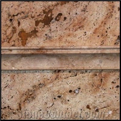 Scabas Travertine Capitello Stone Mouldings, Mexico Scabas Brown Travertine