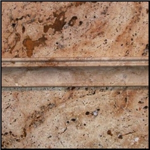 Scabas Travertine Capitello Stone Mouldings, Mexico Scabas Brown Travertine
