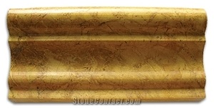 Gold Travertine (Polished) Chair Rail