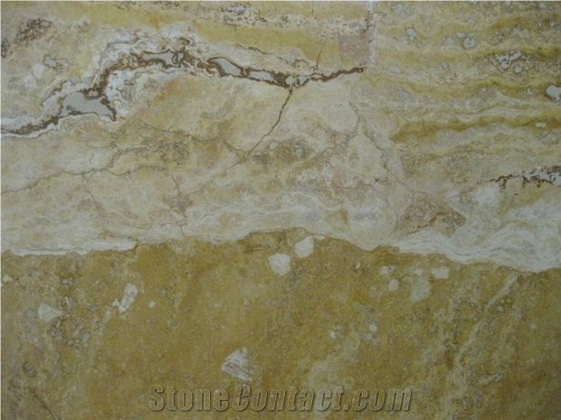 Gold Travertine Slabs & Tiles, Turkey Yellow Travertine