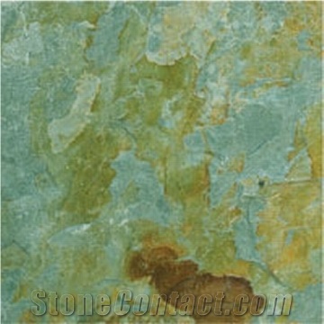 Green Rusty Slate Slabs & Tiles