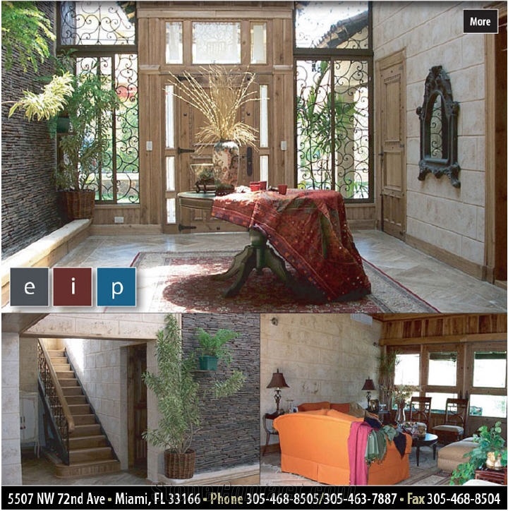 Classic Coral Stone Interiors Wall Tile