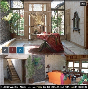 Classic Coral Stone Interiors Wall Tile