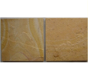 China Yellow Sandstone Slabs & Tiles