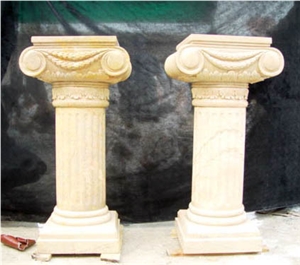 Beige Marble Column