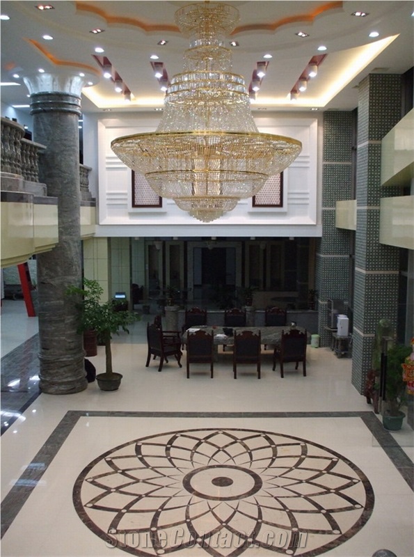 Project Design,marble Mosaic,dark Green Granite