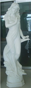 Sculpture,white Marble Figure