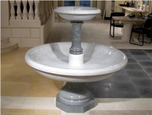 Bardiglio Marble Fountain, Bardiglio Carrara Grey Marble