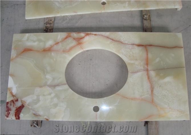 Light Green Onyx Vanity Top