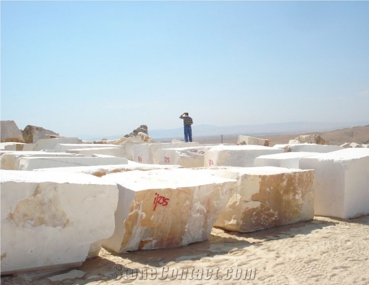Afyon White Marble Blocks