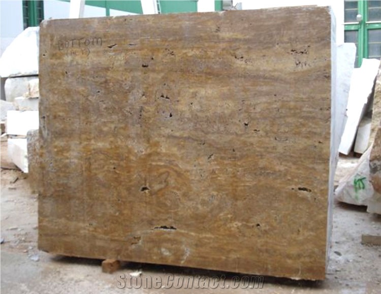 Gold Noche Travertine Blocks