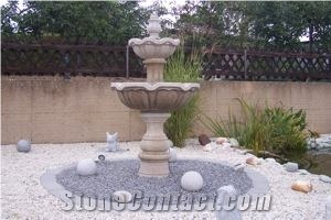 Yellow Granite Fountain