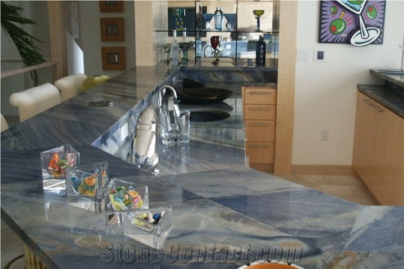 Azul Imperiale Quartzite Countertop