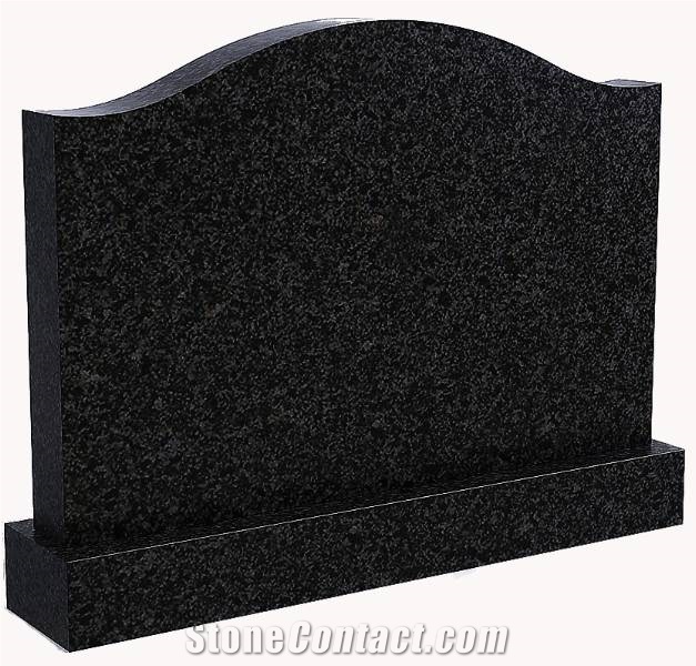 Absolute Black Granite Tombstone