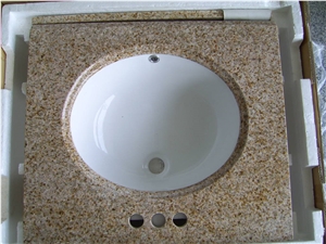 G682 Sunset Gold Chinese Granite Vanity Top