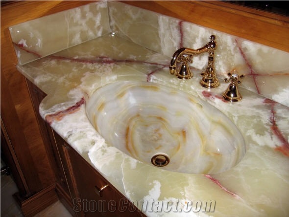 Light Green Onyx Vanity Top