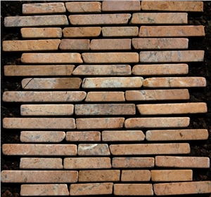 Travertine Sunrise Sticks Mosaic Travertine Sunrise Sticks Mosaic