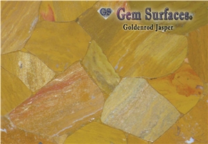 Yellow Jasper Gemstone Slab & Tiles