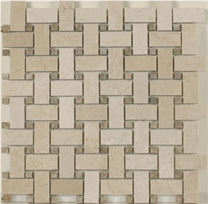 Basket Mosaic Noce Travertine Basket Mosaic Noce Travertine