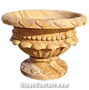 Yellow Sandstone Home Garden Planter