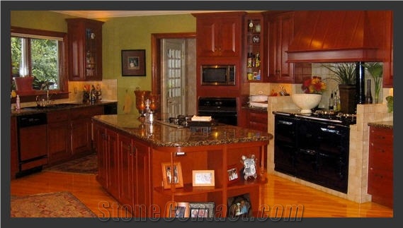 Yellow Granite Kitchen Countertop