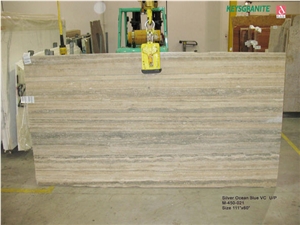 Silver Ocean Blue Travertine VC FH