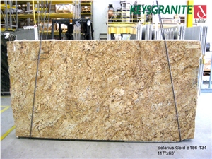 Solarius Granite Slab, Brazil Yellow Granite