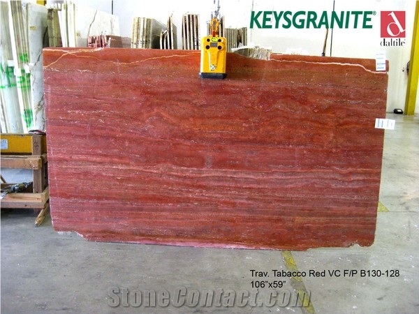 Travertine Tabacco Red Vein Cut
