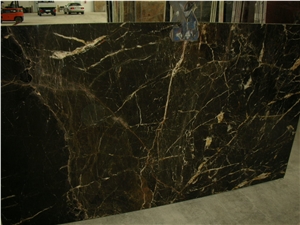 Noir St Laurent Marble Slabs, France Black Marble
