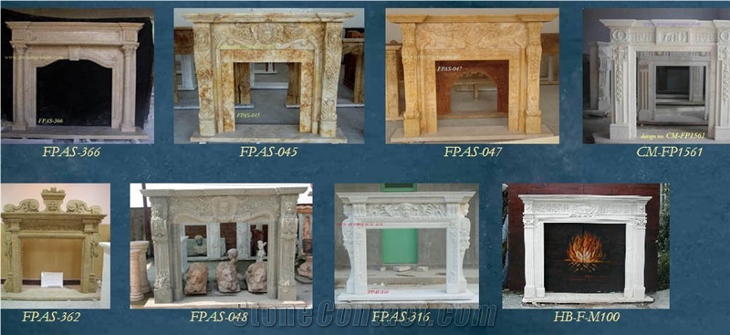 Hand Carved Marble Fireplaces