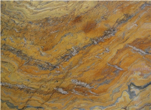 Yellow Bamboo Quartzite Slabs & Tiles, Brazil Yellow Quartzite