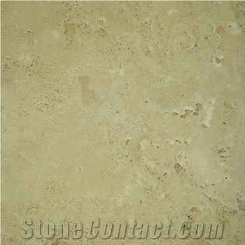 Light Unfilled Travertine Straight Edge
