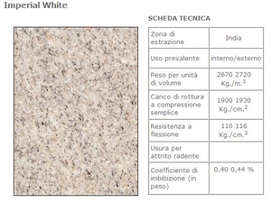 Imperial White Granite Slabs & Tiles, India White Granite