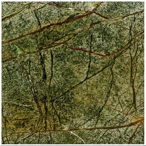 Rain Forest Green Marble Slabs & Tiles