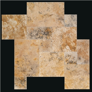Afyon Gold Travertine Pattern Slabs & Tiles, Turkey Yellow Travertine Afyon Gold Travertine Pattern Slabs & Tiles, Turkey Yellow Travertine