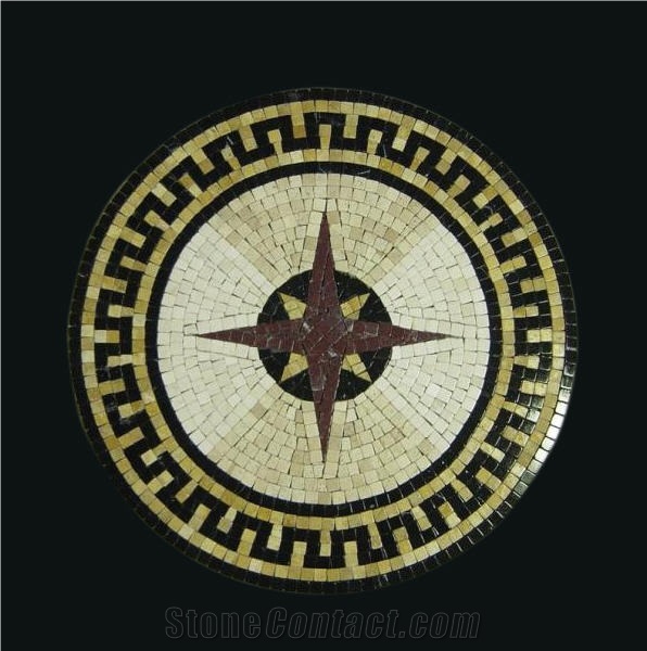 Natural Stone Mosaic Medallions