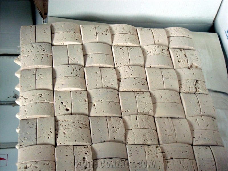 White Travertine Mosaic