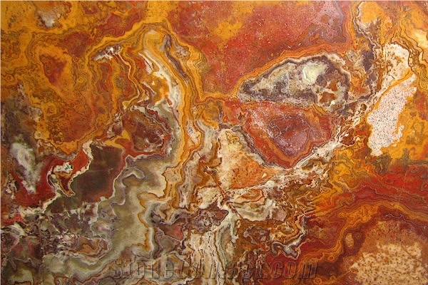 Multicolor Red Onyx Slabs & Tiles, Pakistan Red Onyx