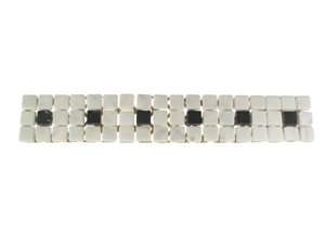 Nero Marquina, Bianco Carrara Mosaic Border