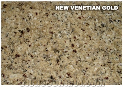 New Venetian Gold Granite Slabs & Tiles, Brazil Yellow Granite