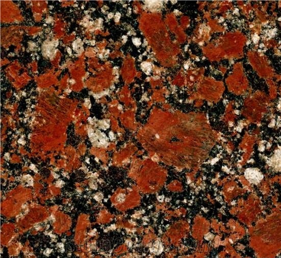 Rosso Santiago Granite Slabs & Tiles, Ukraine Red Granite