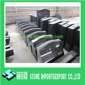 Absolute Black Granite Tombstone